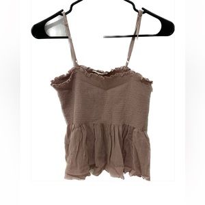 LA hearts blush pink babydoll top